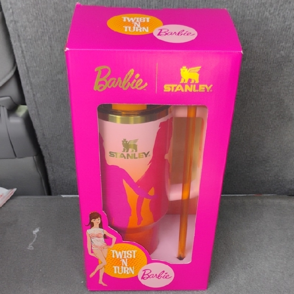 Stanley Pink and Gold Barbie Twist Tumbler